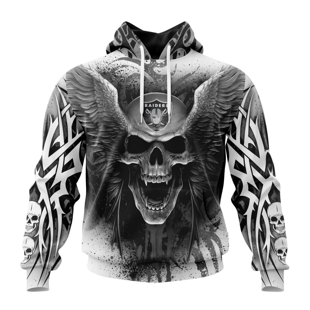 Personalized Nfl Las Vegas Raiders Special Kits With Skull Art Hoodie