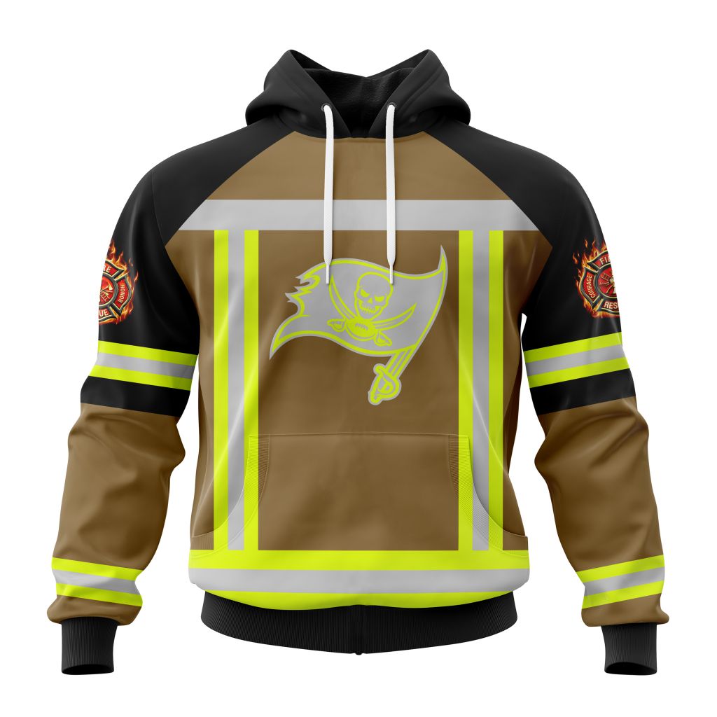 Customized Nfl Tampa Bay Buccaneers Special Firefighter Uniform Design Hoodie