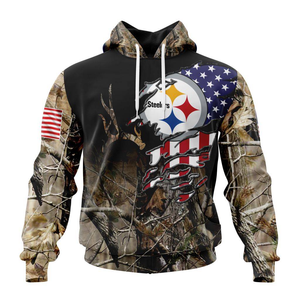 Customized Nfl Pittsburgh Steelers Special Camo Realtree Hunting Hoodie