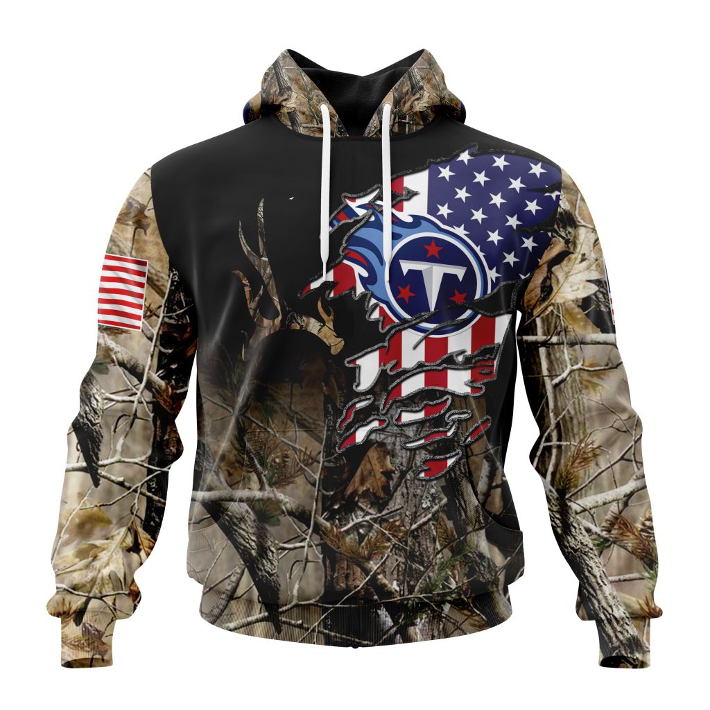 Customized Nfl Tennessee Titans Special Camo Realtree Hunting Hoodie