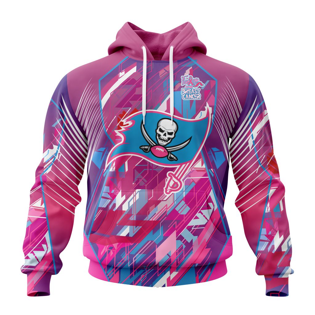 Customized Nfl Tampa Bay Buccaneers I Pink I Can Fearless Again Breast Cancer Hoodie