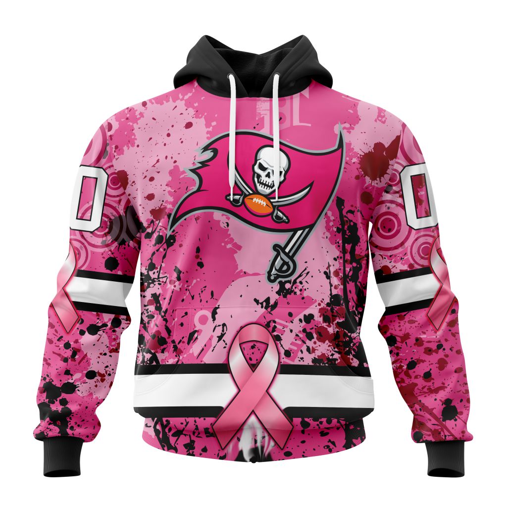 Customized Nfl Tampa Bay Buccaneers I Pink I Can In October We Wear Pink Breast Cancer Hoodie