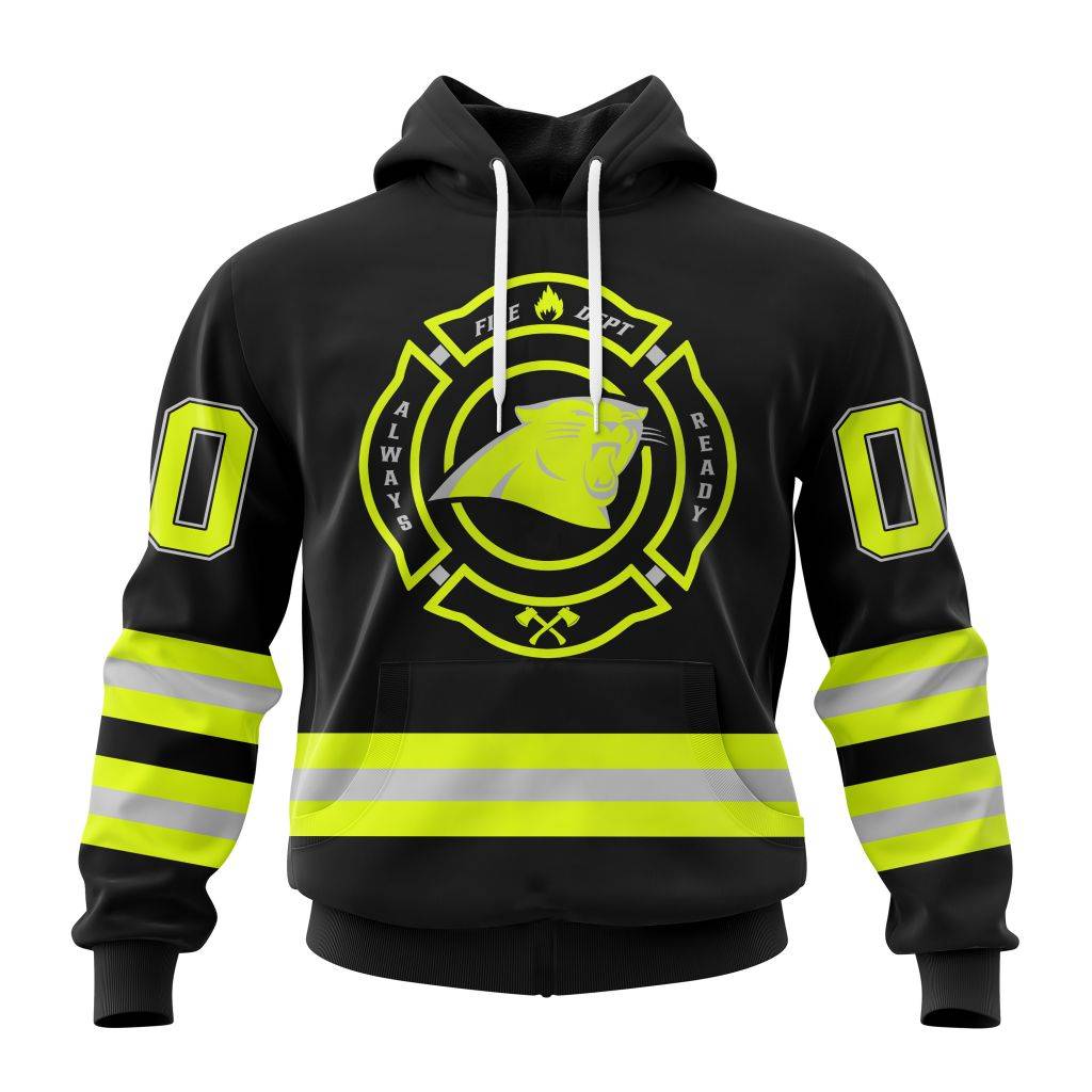 Personalized Nfl Carolina Panthers Special Firefighter Uniform Design Hoodie