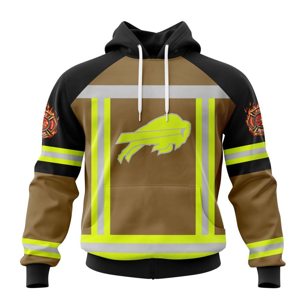 Customized Nfl Buffalo Bills Special Firefighter Uniform Design Hoodie