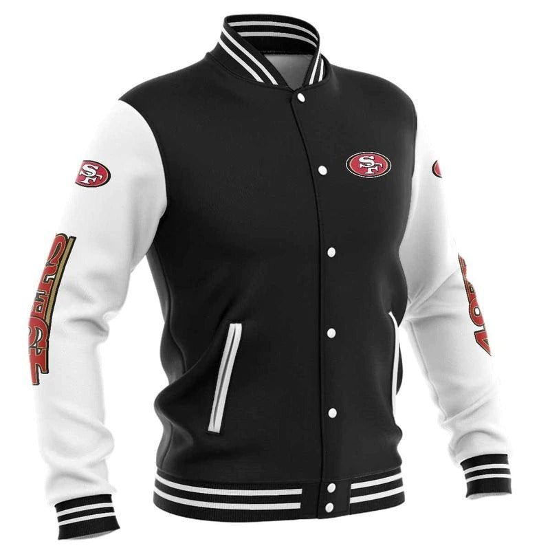 San Francisco 49ers Baseball Jacket Black For Men