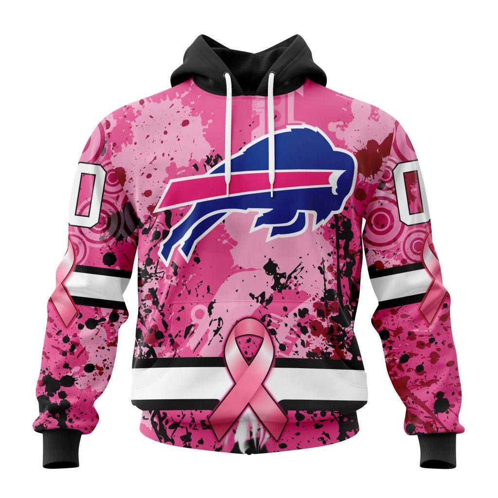 Customized Nfl Buffalo Bills I Pink I Can In October We Wear Pink Breast Cancer Hoodie