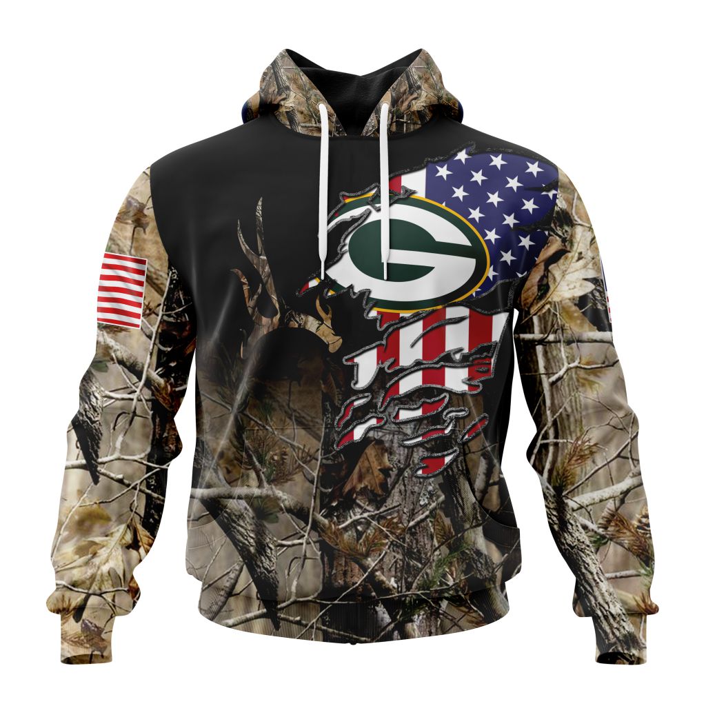 Customized Nfl Green Bay Packers Special Camo Realtree Hunting Hoodie