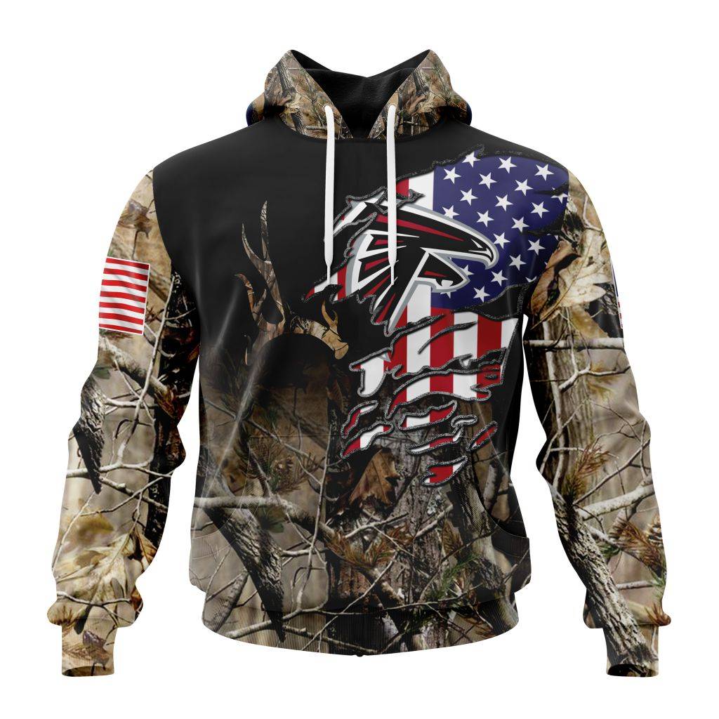 Customized Nfl Atlanta Falcons Special Camo Realtree Hunting Hoodie