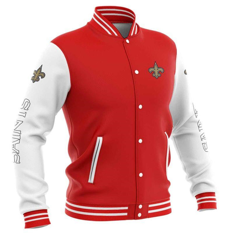 New Orleans Saints Baseball Jackets For Men