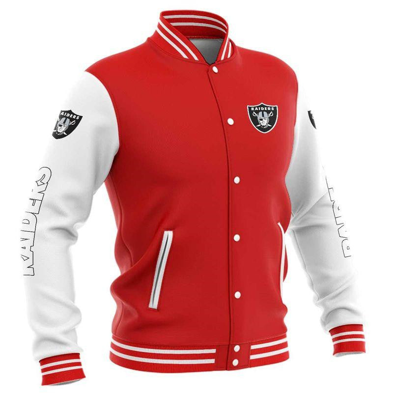 Las Vegas Raiders Baseball Jacket For Men