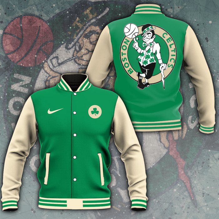 Boston Celtics Winner NBA Champion Final Varsity Jacket Baseball Button Jacket