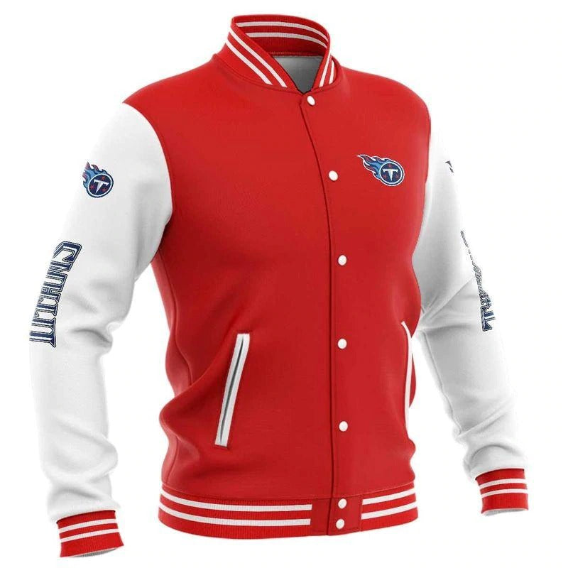 Tennessee Titans Baseball Jacket Red For Men