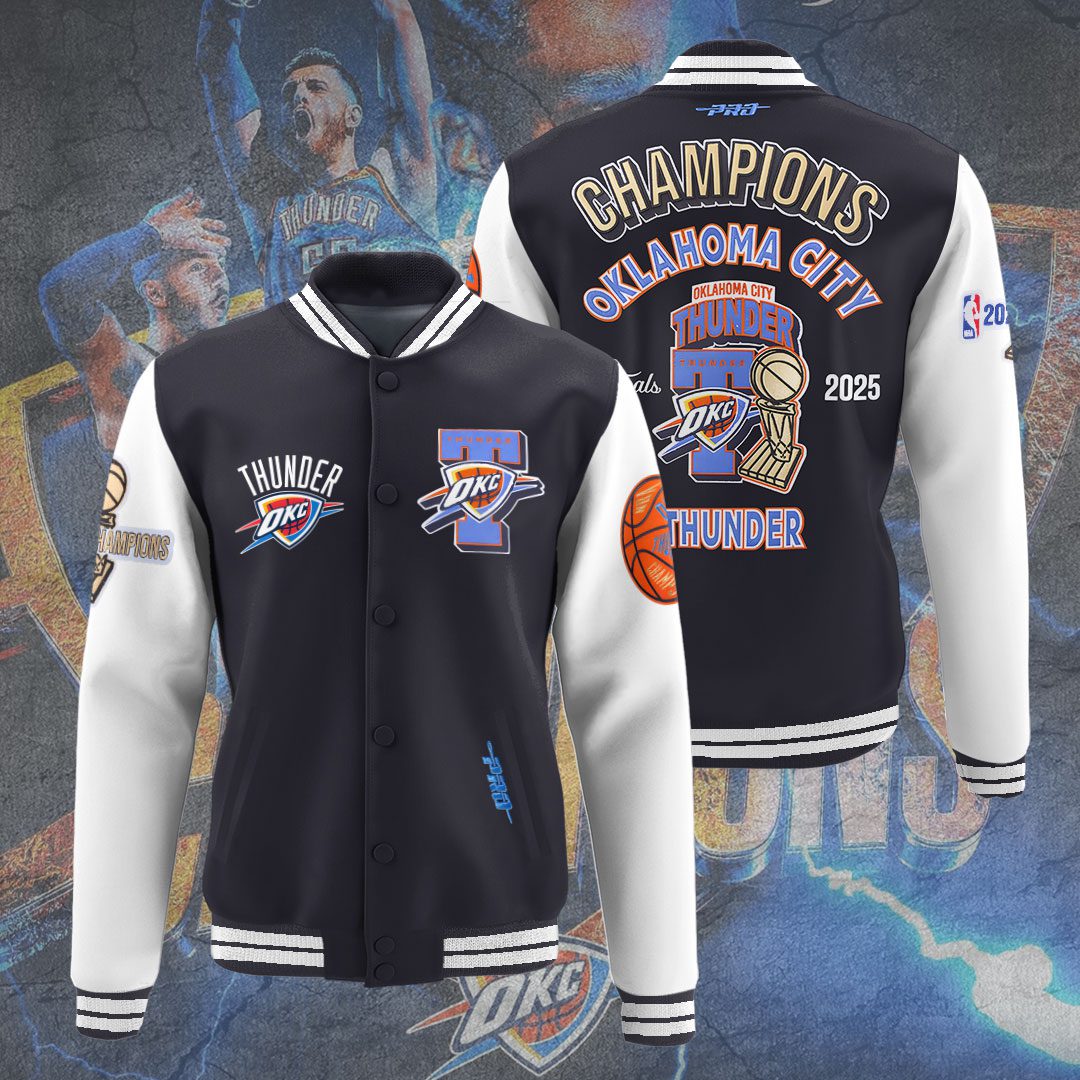 Oklahoma City Thunder NBA Final Champion 2025 Varsity Jacket