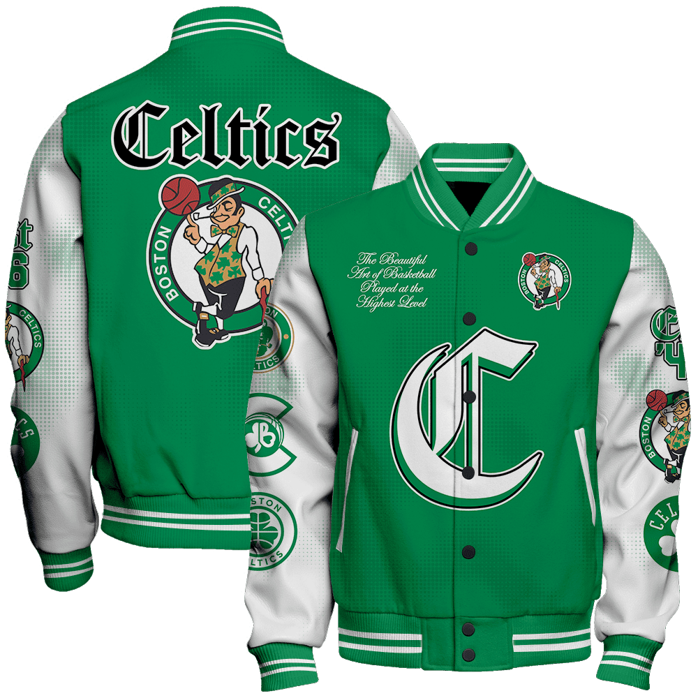Boston Celtics 18-Time NBA Finals Champions Baseball Jacket