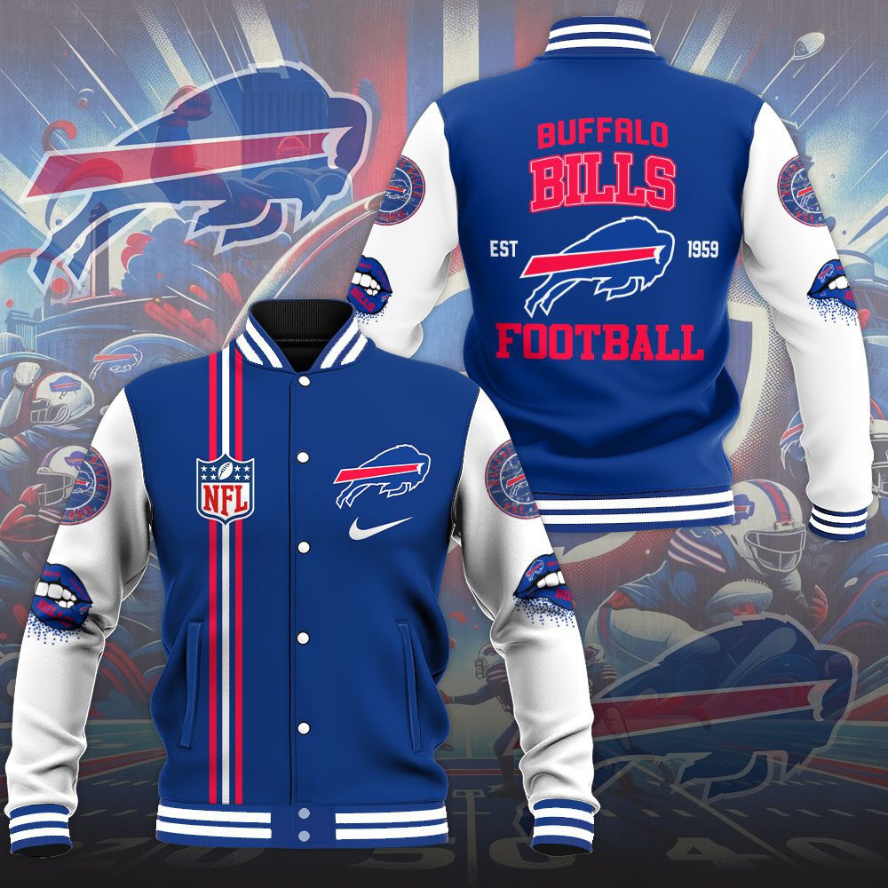 Buffalo Bills Varsity Jacket Baseball Jacket