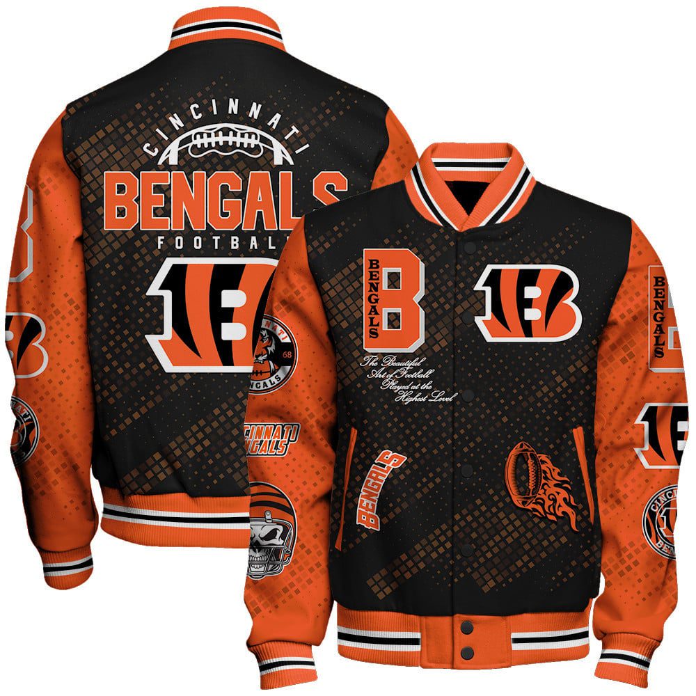 Cincinnati Bengals Personalized Baseball Jacket