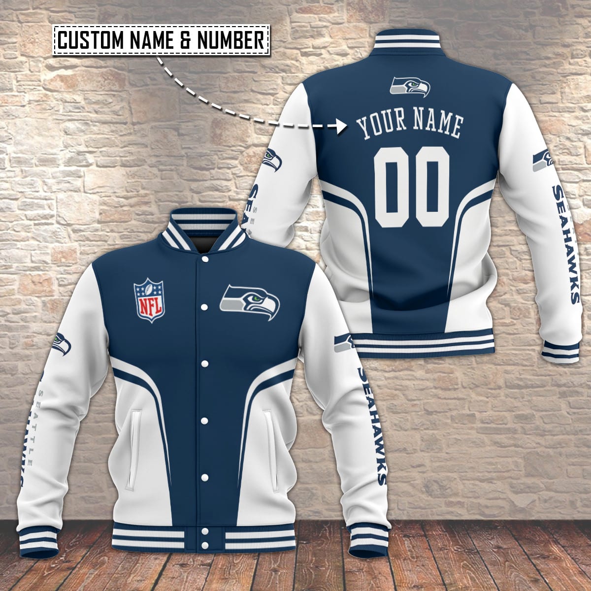 Seattle Seahawks Baseball Jacket Special Gift For Men Women