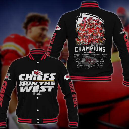 Kansas City Chiefs Varsity Baseball Jacket For Sport Fans