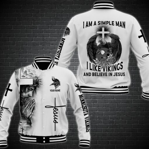 Minnesota Vikings Personalized Baseball Jacket Best Collection For Sport Fan