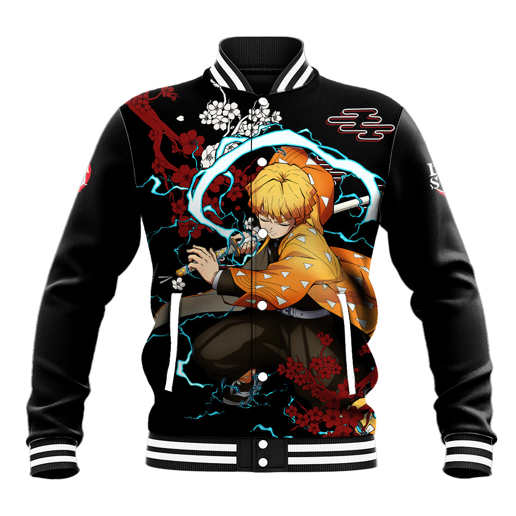 Zenitsu Anime Japan Style Anime Varsity Baseball Jacket For Fans