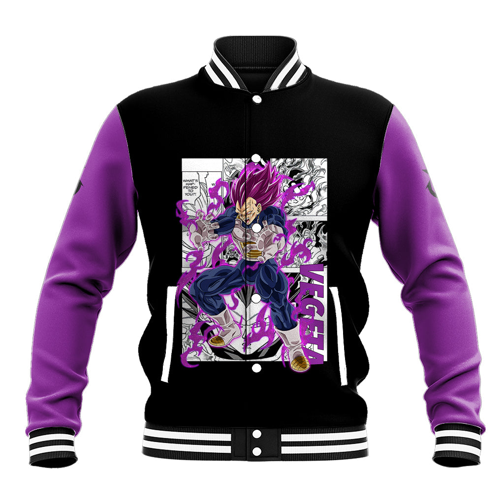 Vegeta Ultra Ego Anime Manga Anime Varsity Baseball Jacket For Fans