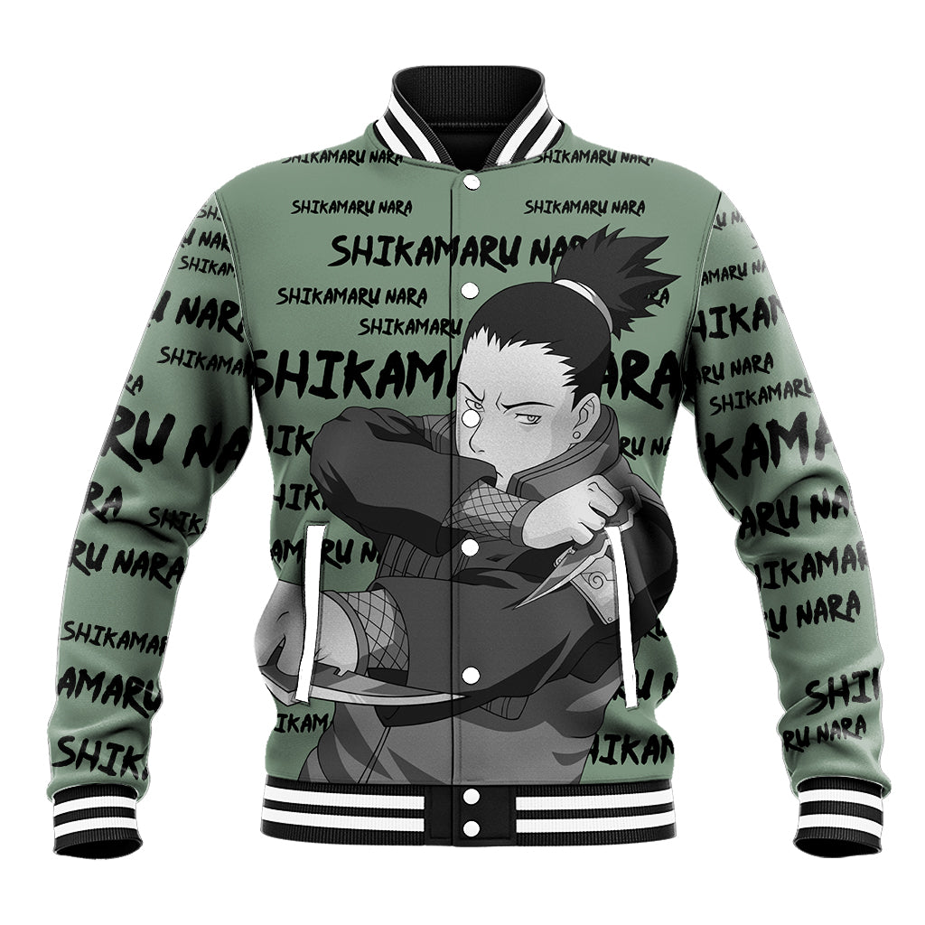 Shikamaru Nara Style Manga Anime Varsity Baseball Jacket For Fans