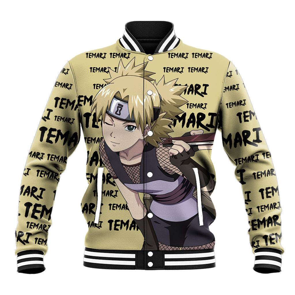 Temari Style Manga Anime Varsity Baseball Jacket For Fans