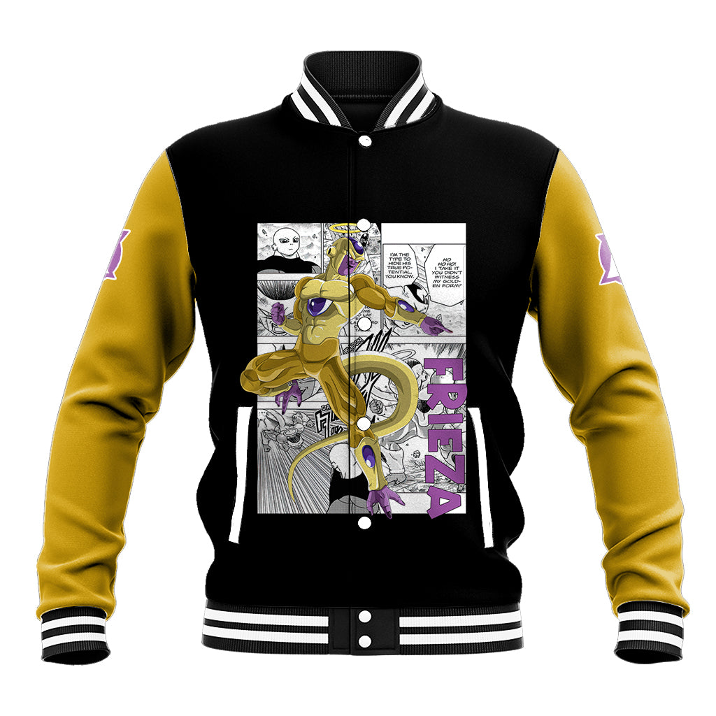 Golden Frieza Anime Manga Anime Varsity Baseball Jacket For Fans