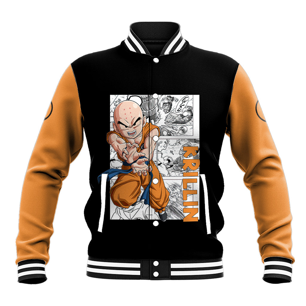 Krillin Anime Manga Anime Varsity Baseball Jacket For Fans