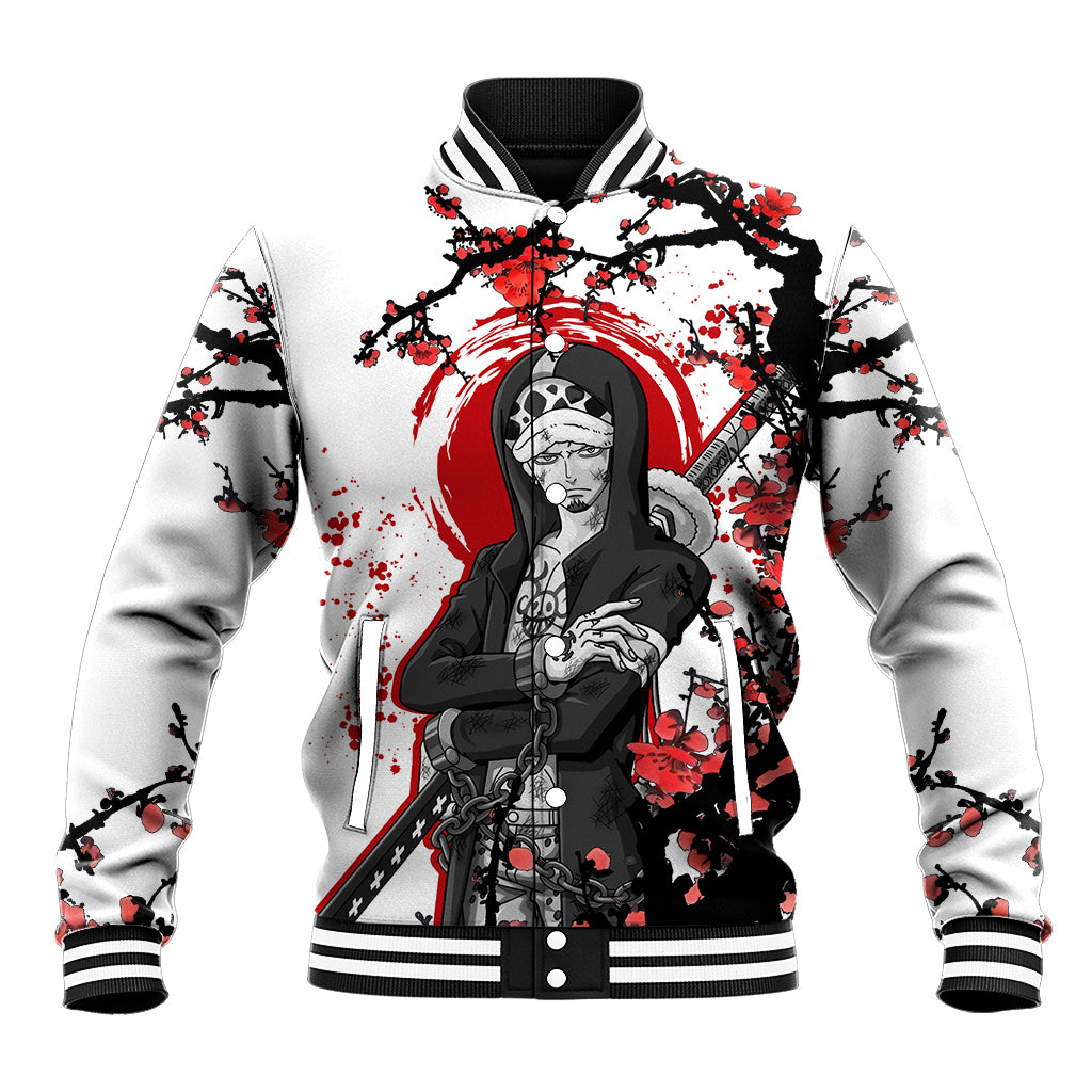 Trafalgar D Law Japan Style Anime Varsity Baseball Jacket For Fans