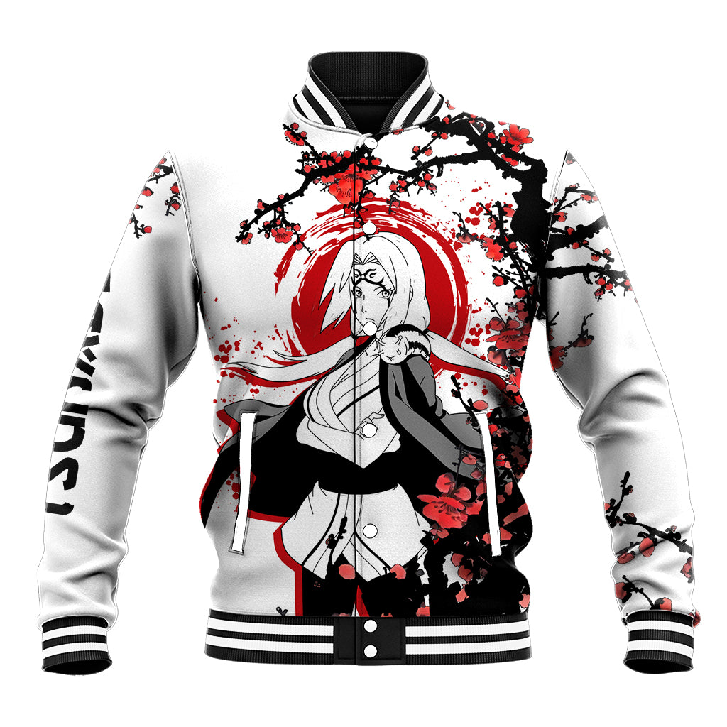 Tsunade Japan Style Anime Varsity Baseball Jacket For Fans