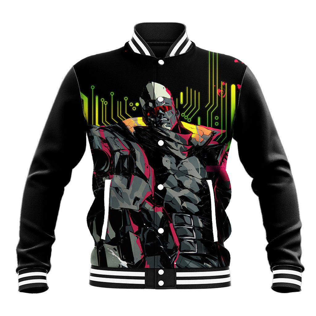 Maine Cyberpunk Anime Varsity Baseball Jacket For Fans