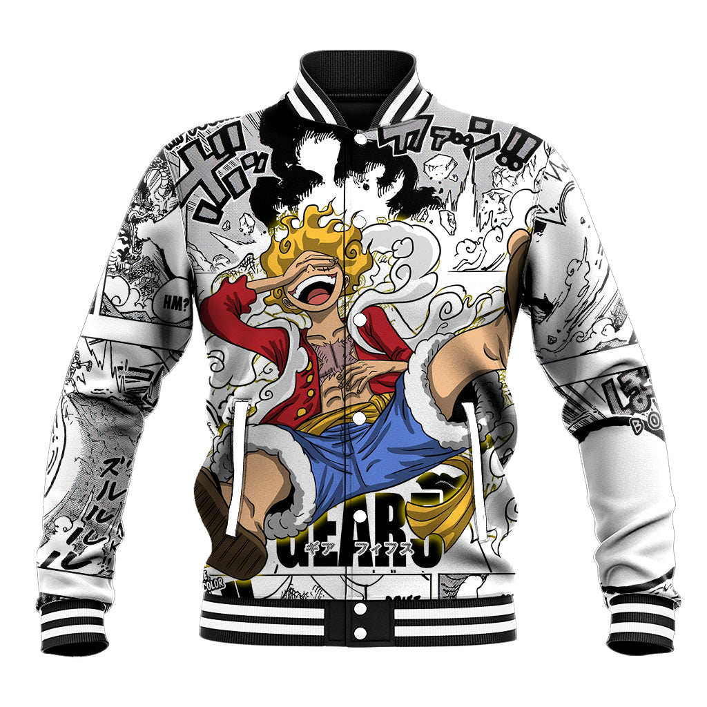 Luffy Gear 5 Awakening One Piece Anime Varsity Baseball Jacket For Fans