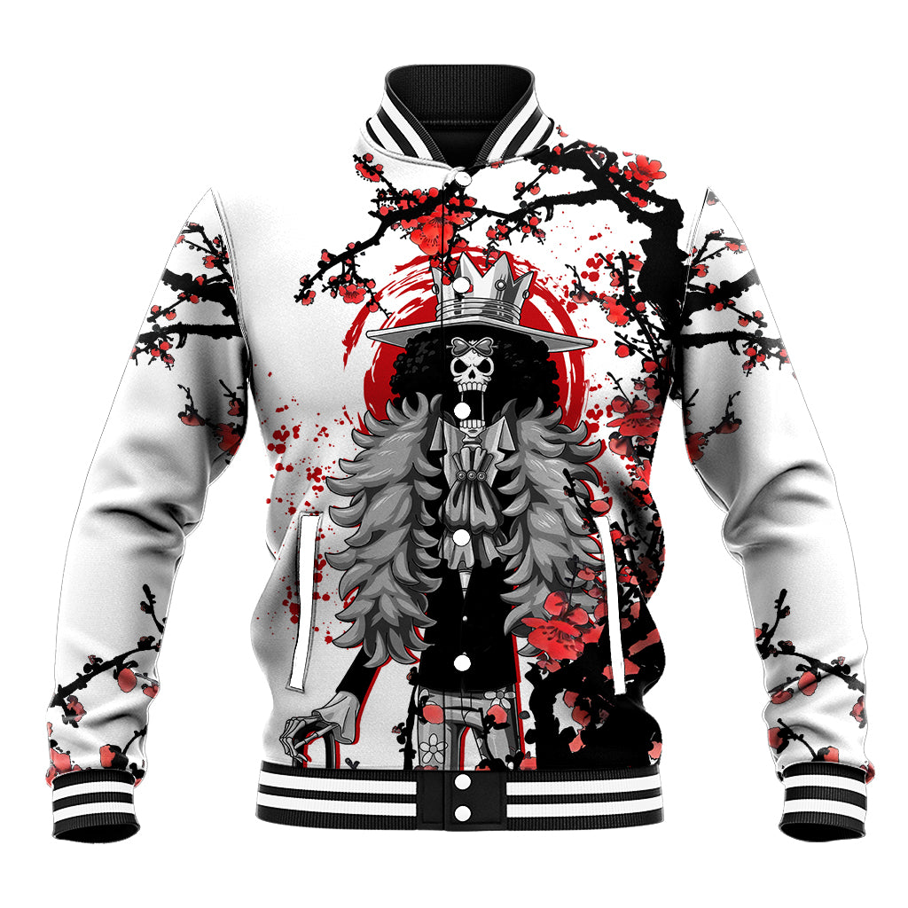Brook Japan Style Anime Varsity Baseball Jacket For Fans