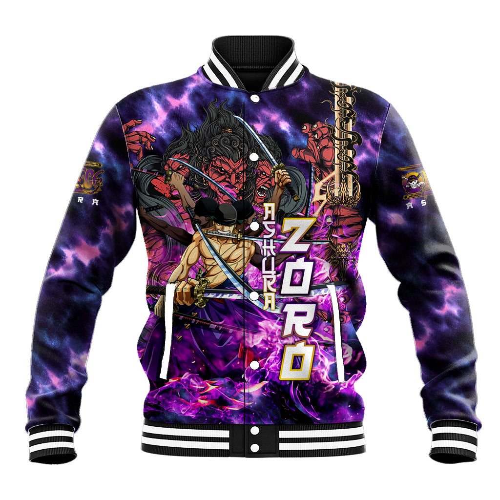 Zoro Kiki Kyutoryu Anime Varsity Baseball Jacket One Piece Ashura Style For Fans