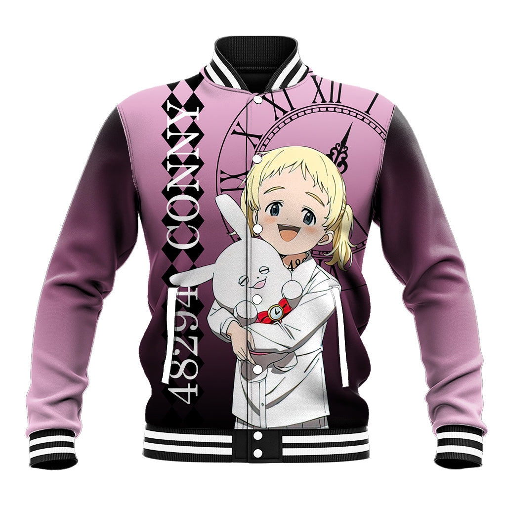 Conny Anime Varsity Baseball Jacket The Promised Neverland For Fans