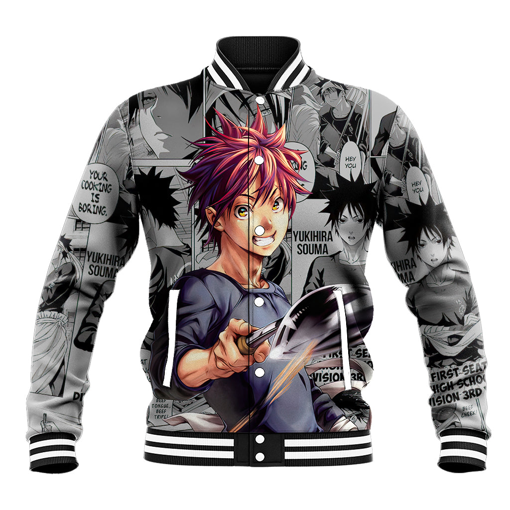 Shokugeki No Soma Anime Varsity Baseball Jacket Yukihira Souma Anime For Fans
