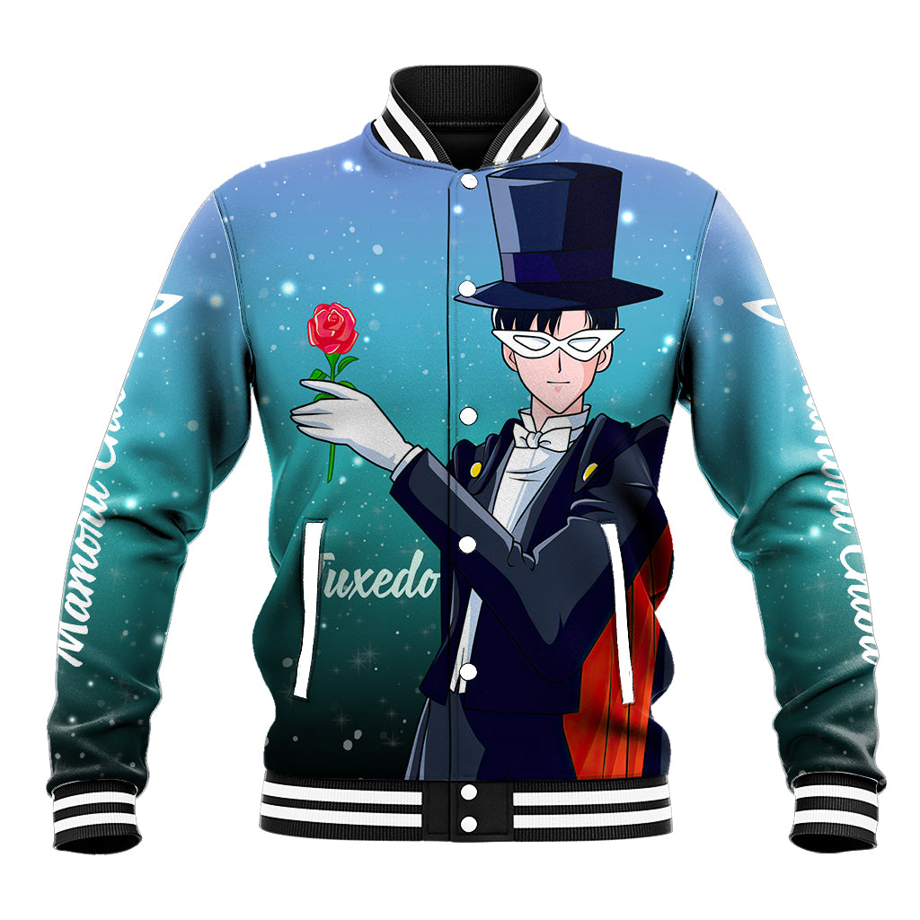 Tuxedo Anime Varsity Baseball Jacket Sailor Moon For Fans