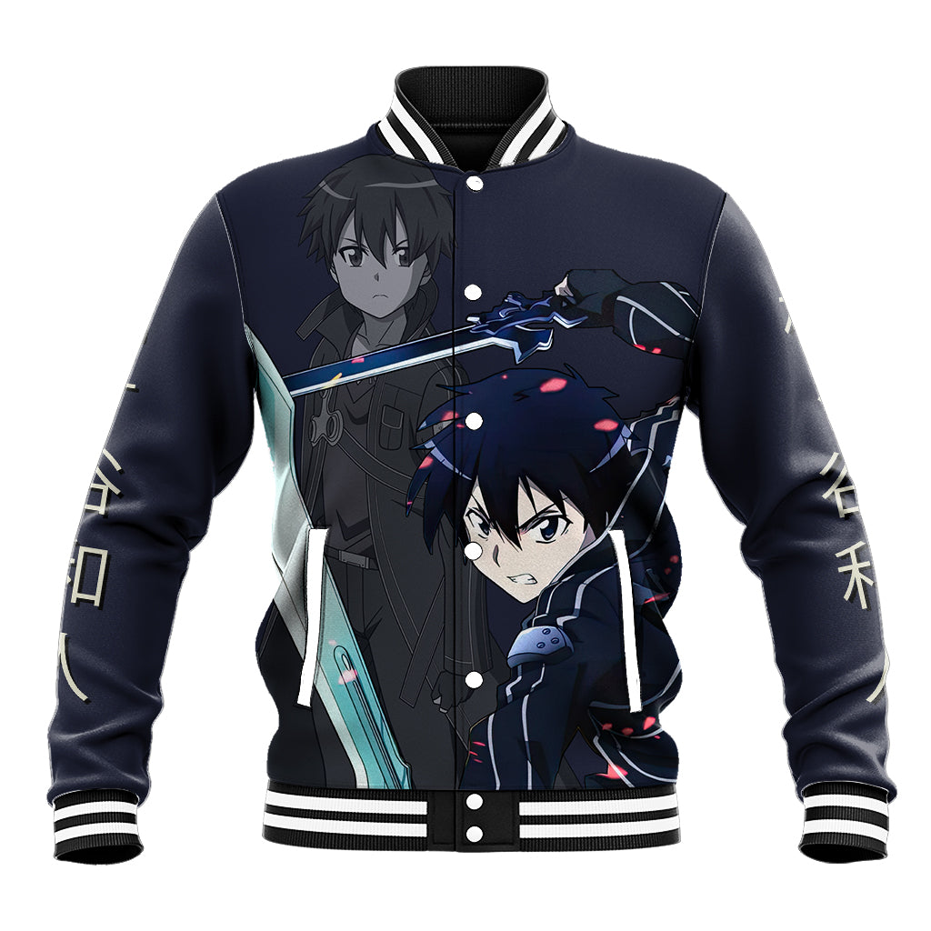 Kirito Anime Varsity Baseball Jacket For Fans