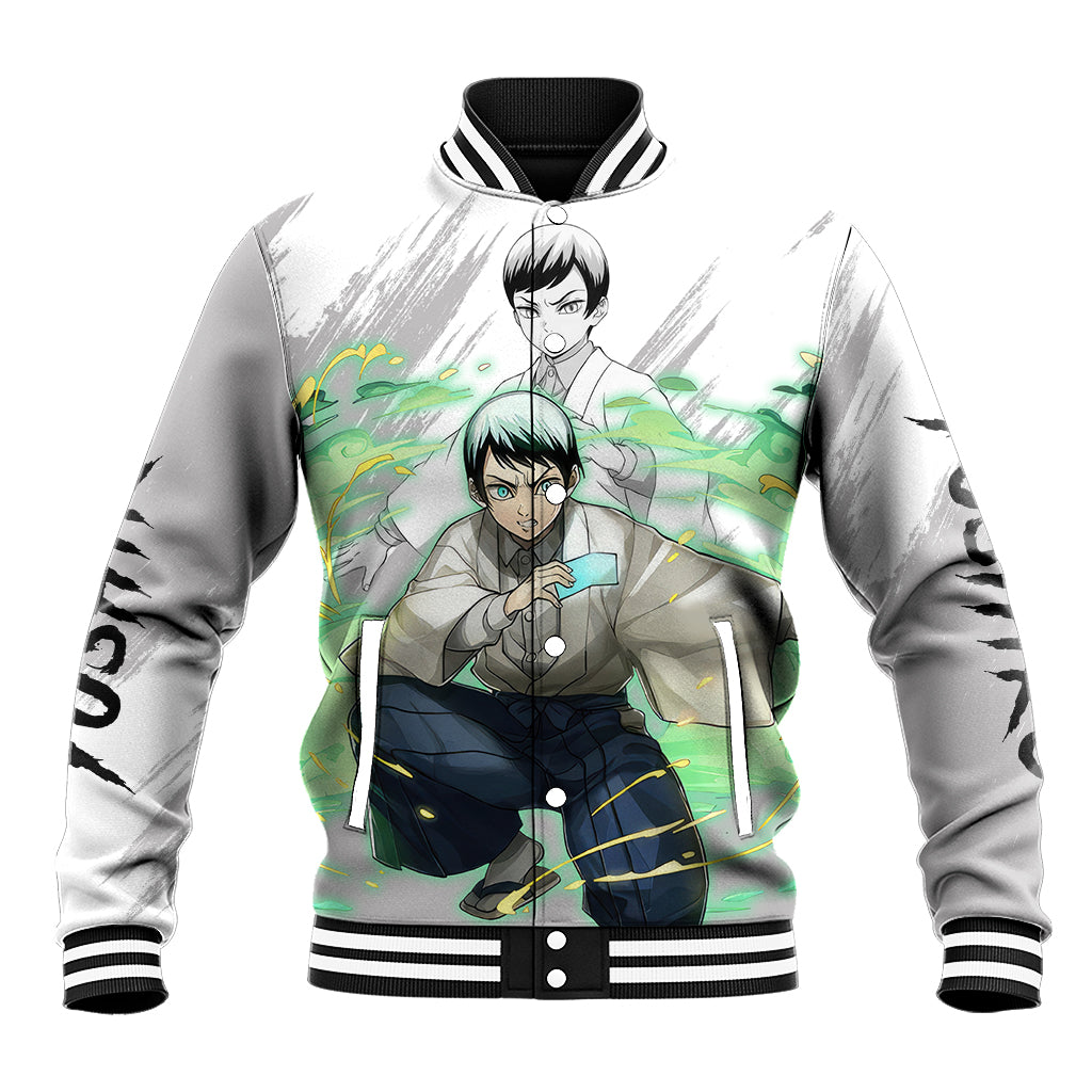 Yushiro Anime Varsity Baseball Jacket Demon Slayer For Fans