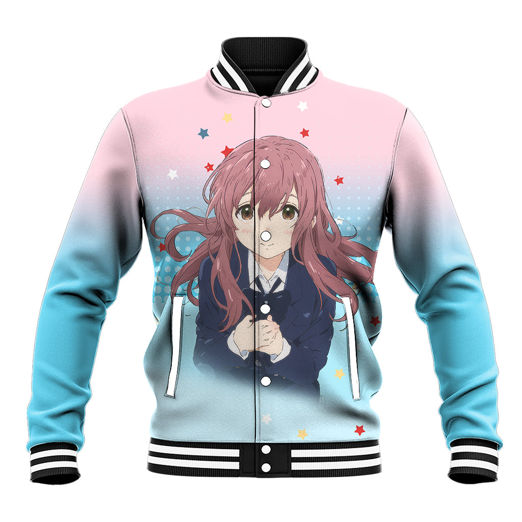 Nishimiya Shouko Anime Varsity Baseball Jacket A Slient Voice For Fans