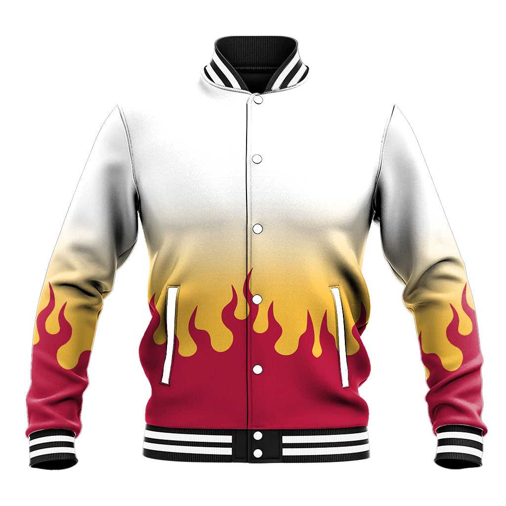 Kyojuro Rengoku Anime Varsity Baseball Jacket Demon Slayer For Fans
