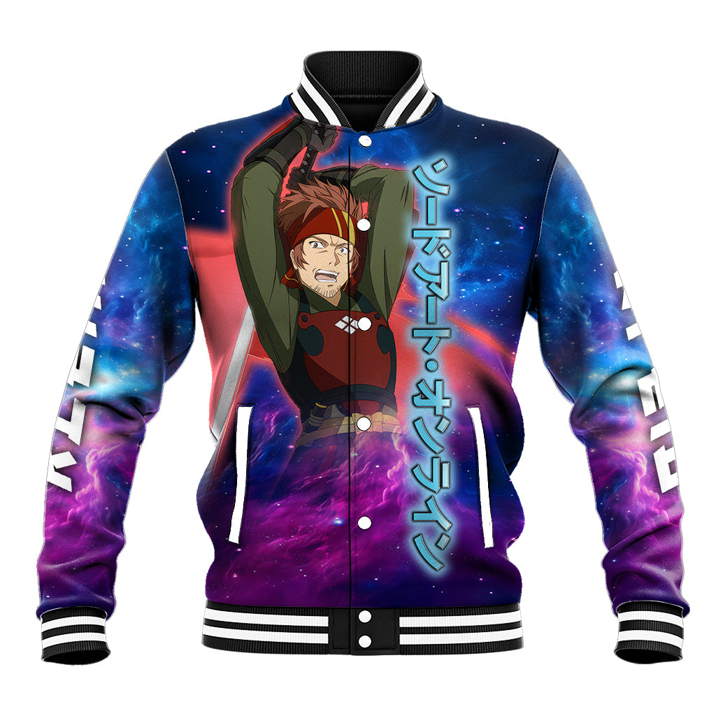 Klein Anime Varsity Baseball Jacket Sword Art Galaxy Style For Fans