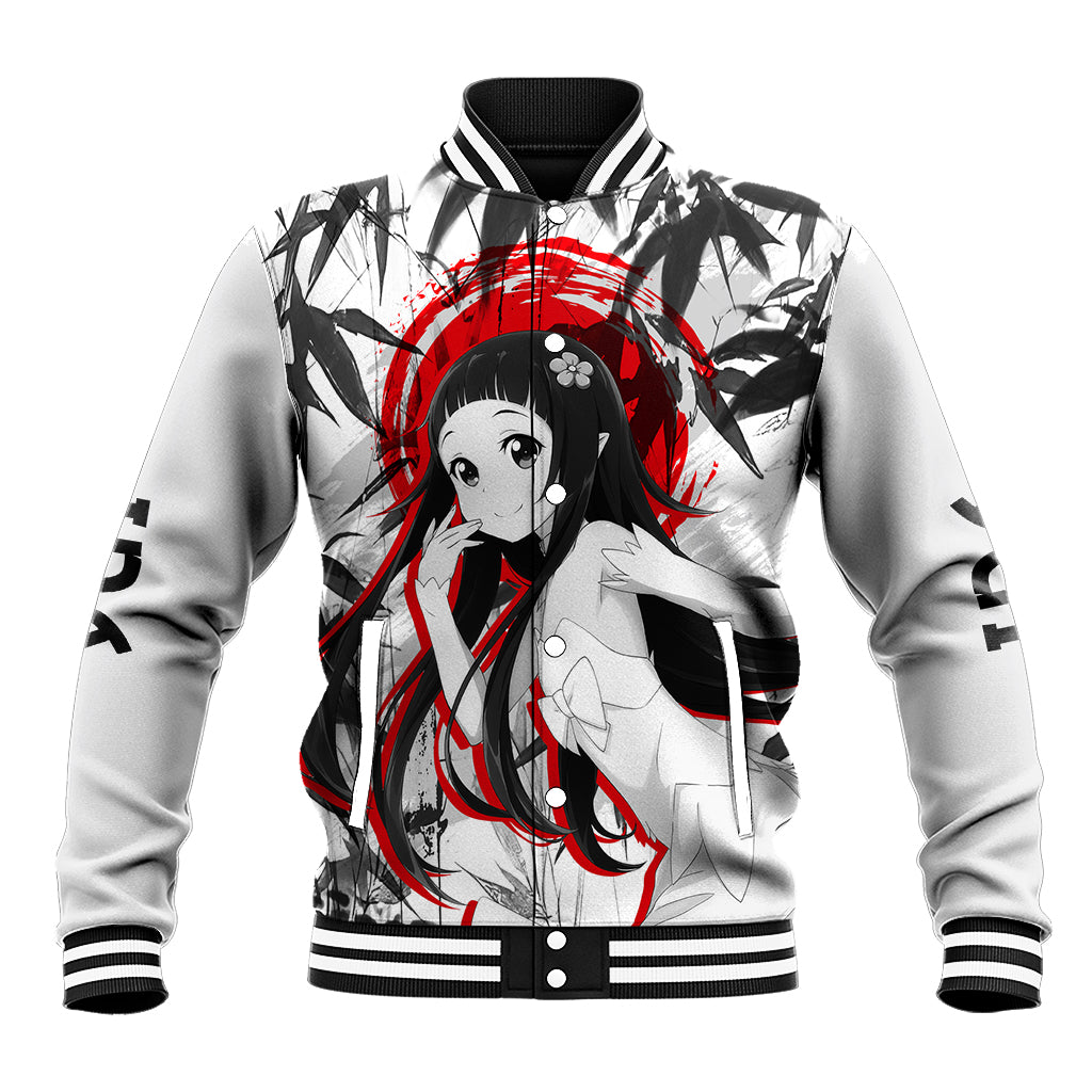 Yui Japan Style Anime Varsity Baseball Jacket Sword Art Online For Fans