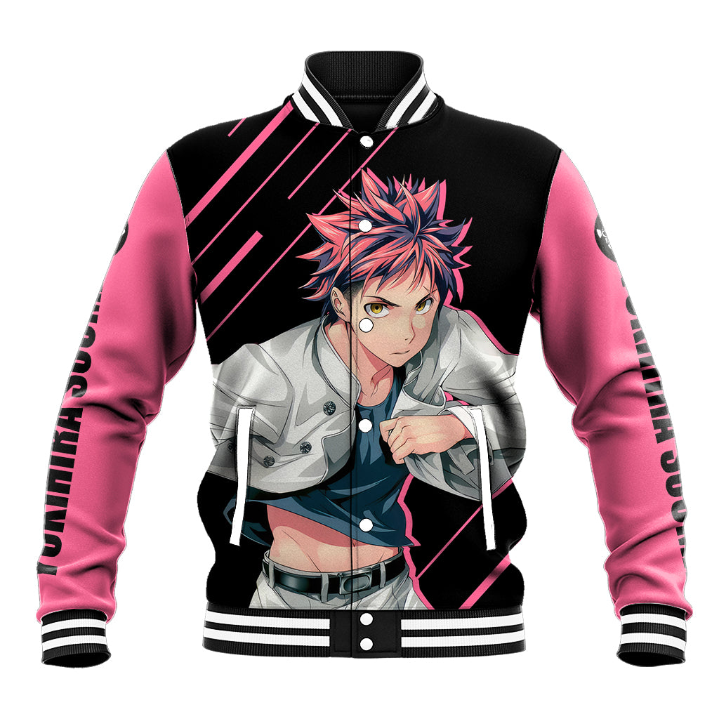 Yukihira Souma Anime Varsity Baseball Jacket Shokugeki No Souma For Fans