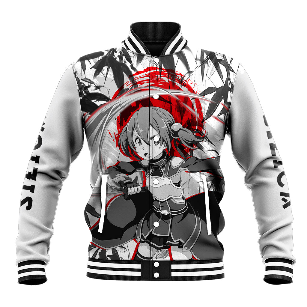 Silica Anime Varsity Baseball Jacket Sword Art Online For Fans