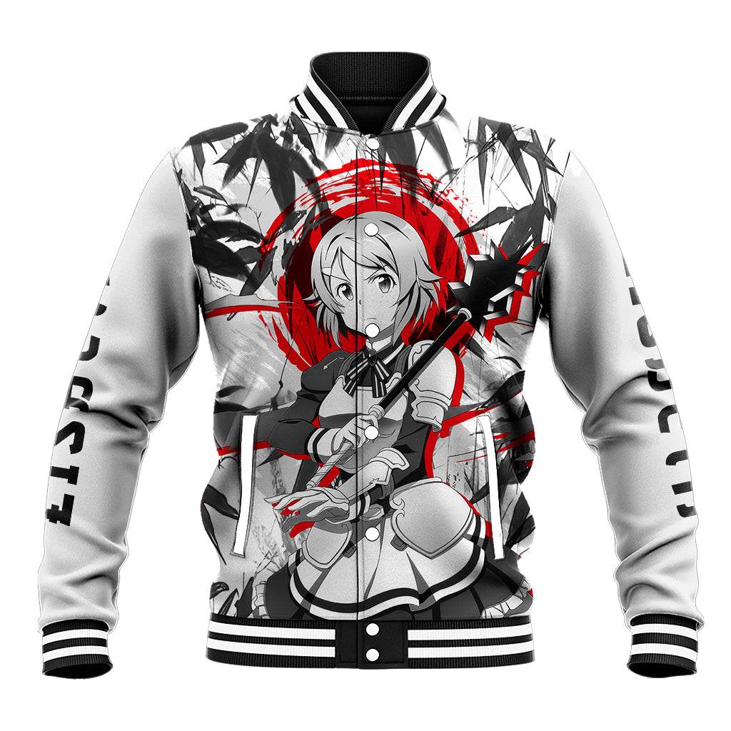 Lisbeth Anime Varsity Baseball Jacket Sword Art Online For Fans