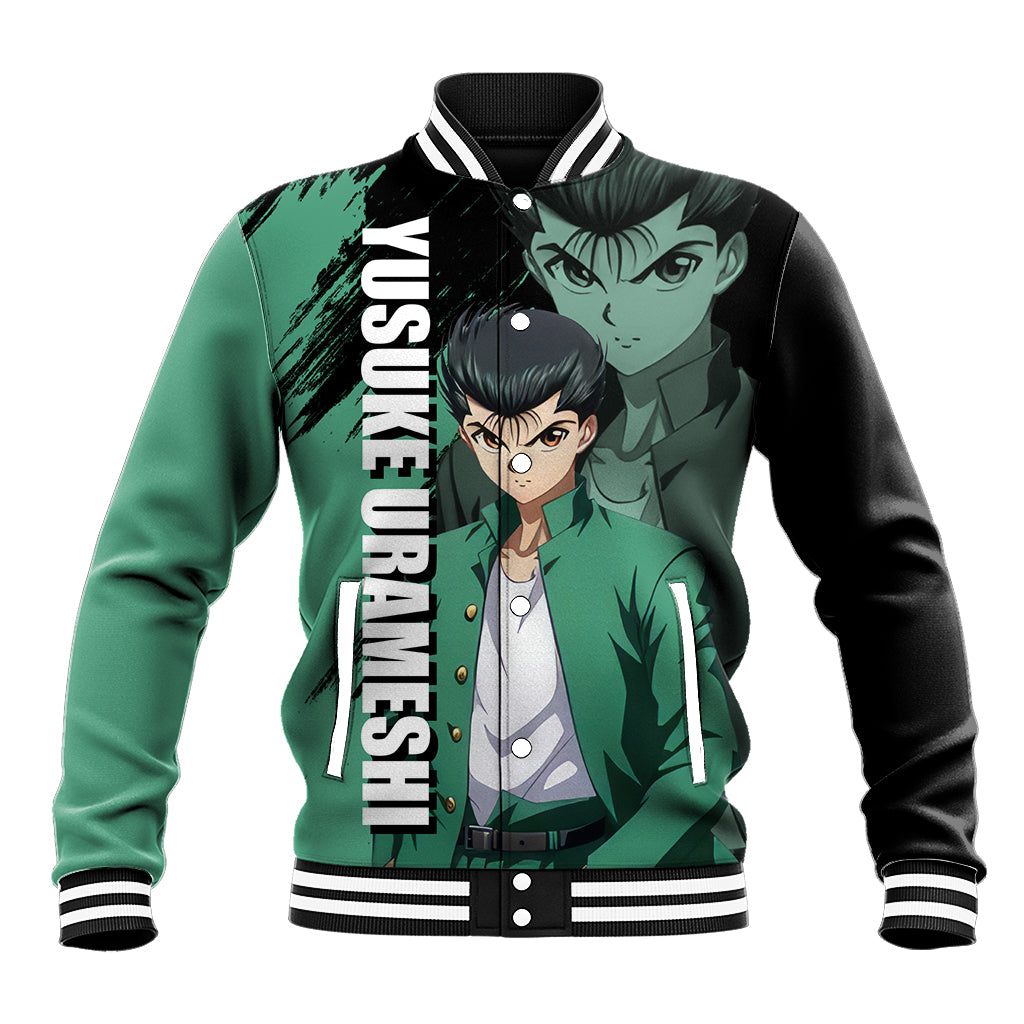 Yusuke Urameshi Anime Varsity Baseball Jacket Yu Yu Hakusho Anime Style For Fans