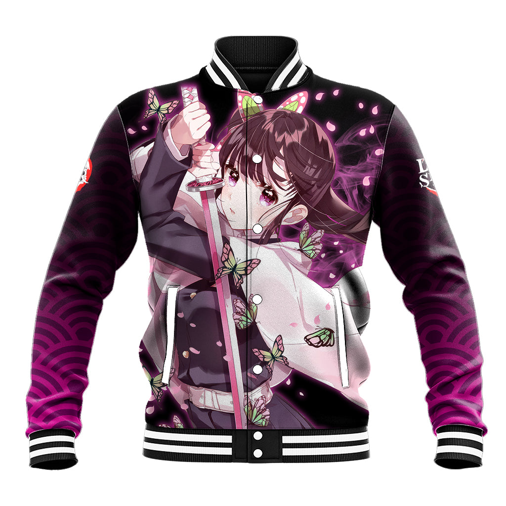 Kanao Tsuyuri Anime Varsity Baseball Jacket Demon Slayer For Fans