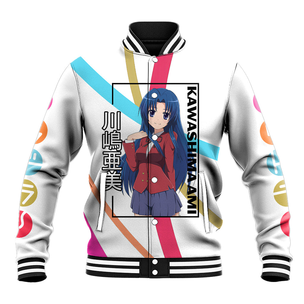 Kawashima Ami Anime Varsity Baseball Jacket Toradora Anime Style For Fans